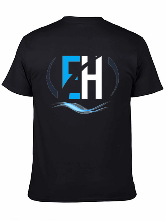 Abstract EH Graphic Black T-Shirt