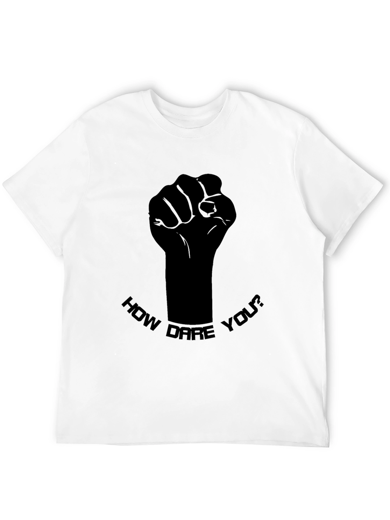 Statement Black Tee - How Dare You Graphic