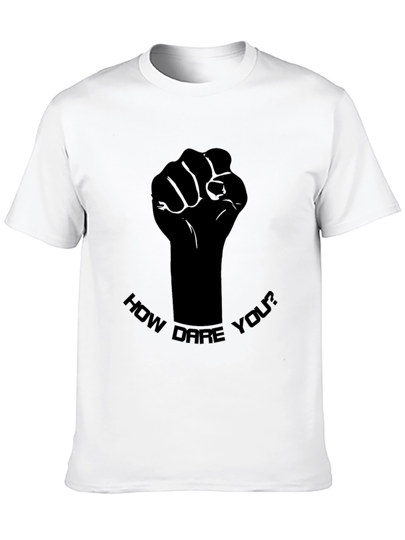 Statement Black Tee - How Dare You Graphic