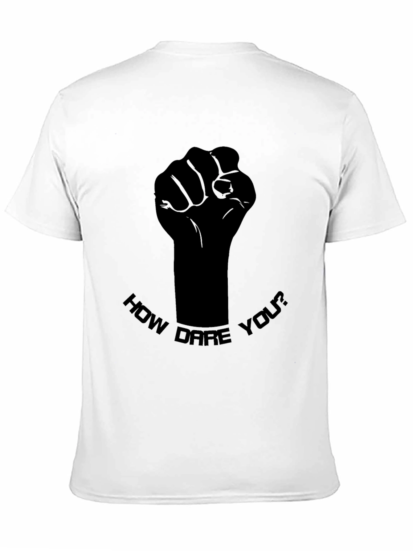 Statement Black Tee - How Dare You Graphic