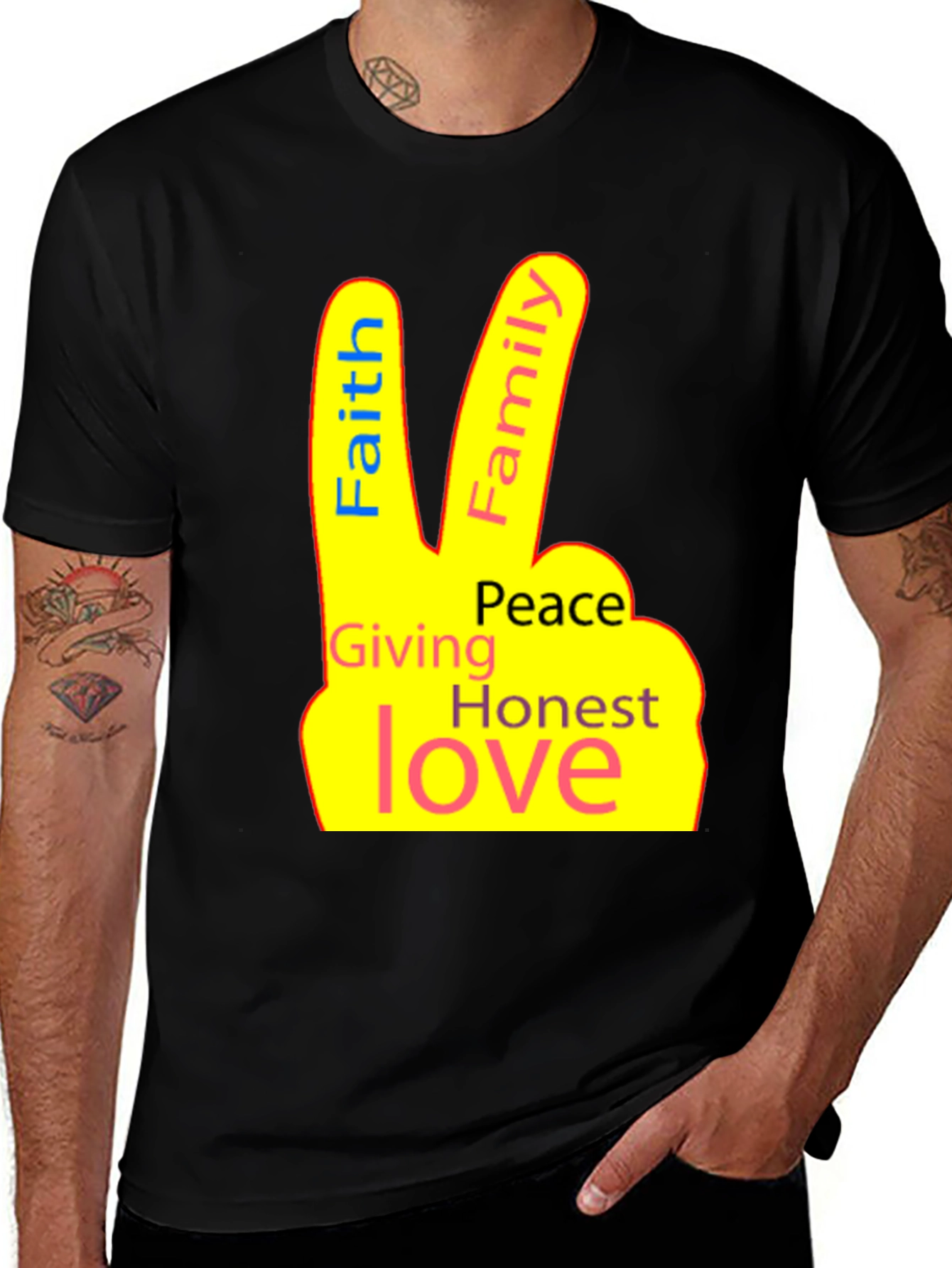 Faith Family Love Peace T-Shirt