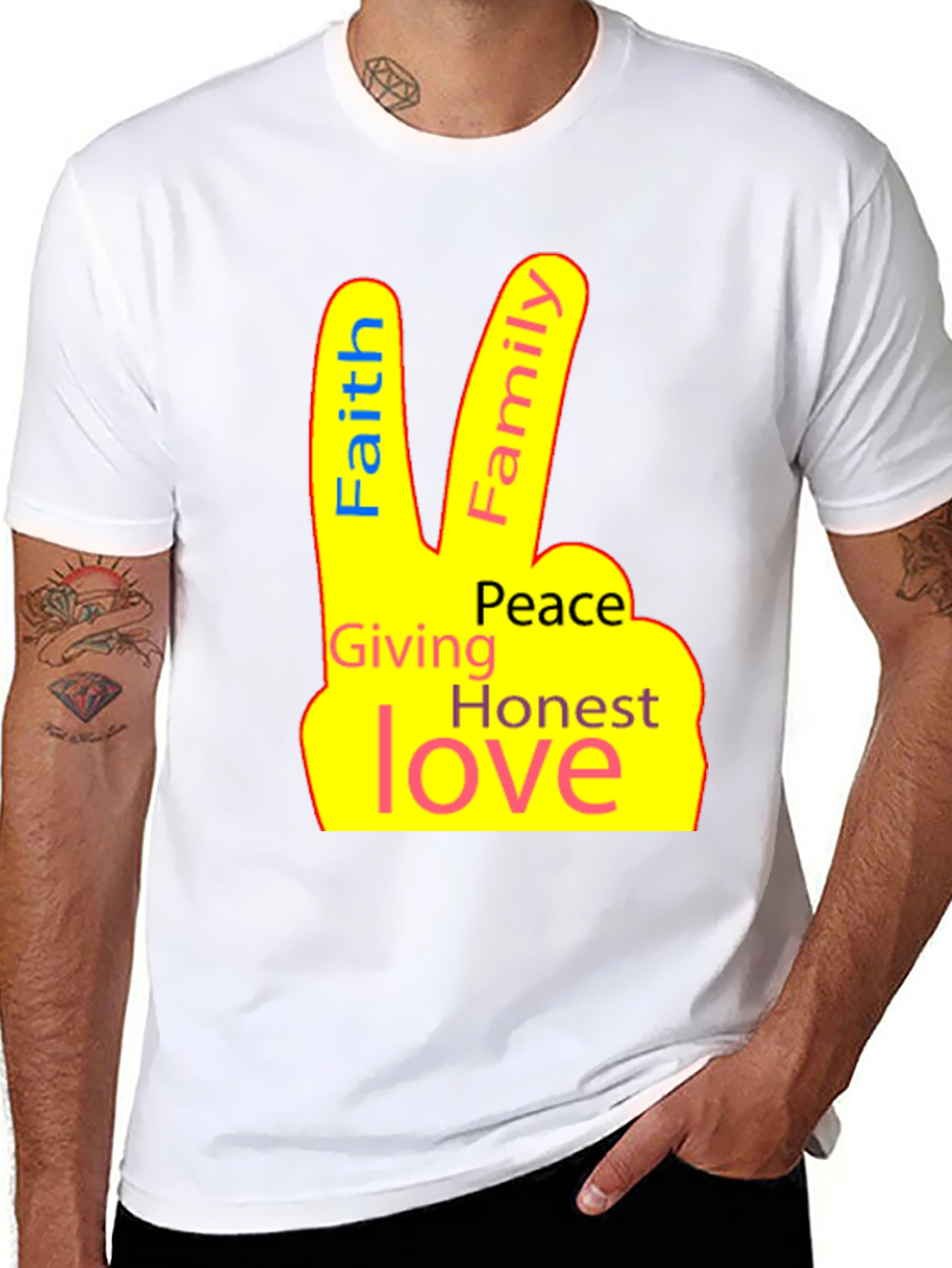 Faith Family Love Peace T-Shirt