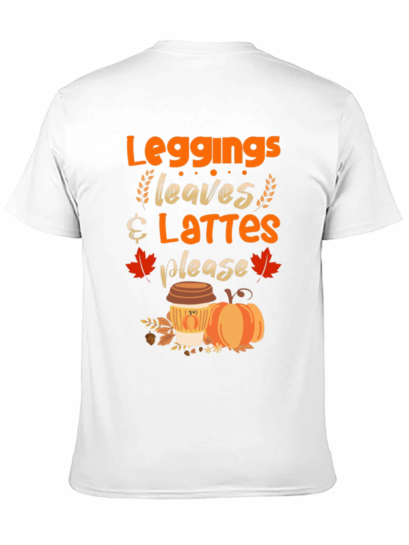 Leggings Leaves Lattes Please T-Shirt