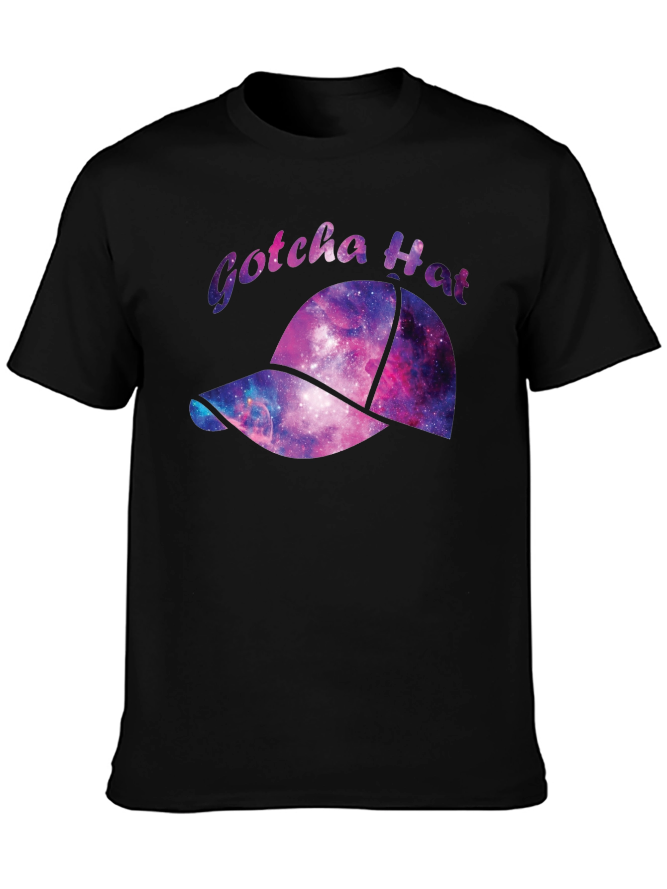Gotcha Hat Galaxy Graphic T-Shirt