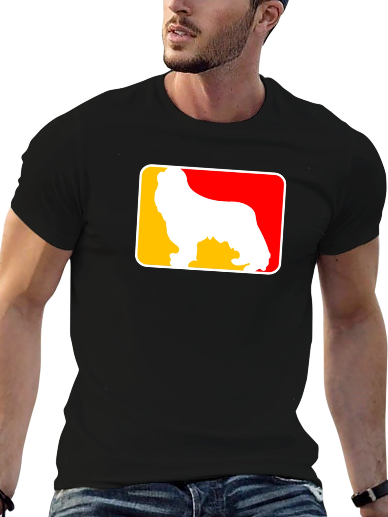 Dog Logo Graphic Tee - Casual Style
