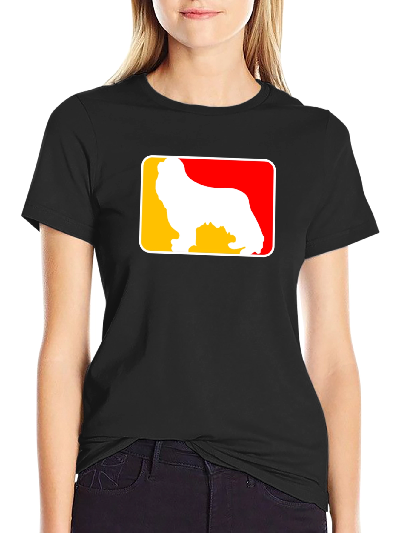 Dog Logo Graphic Tee - Casual Style