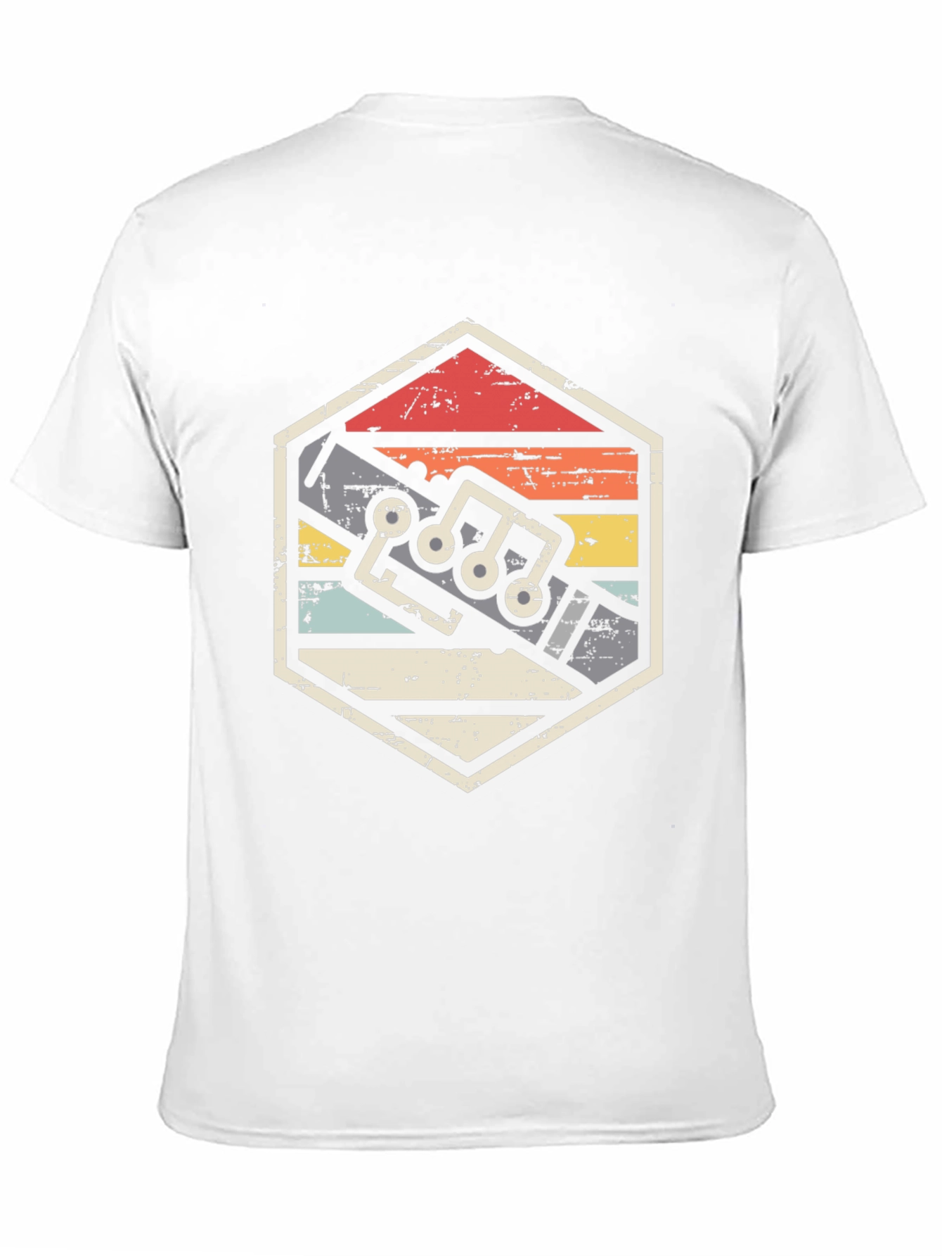 Retro Flute Music Notes T-Shirt