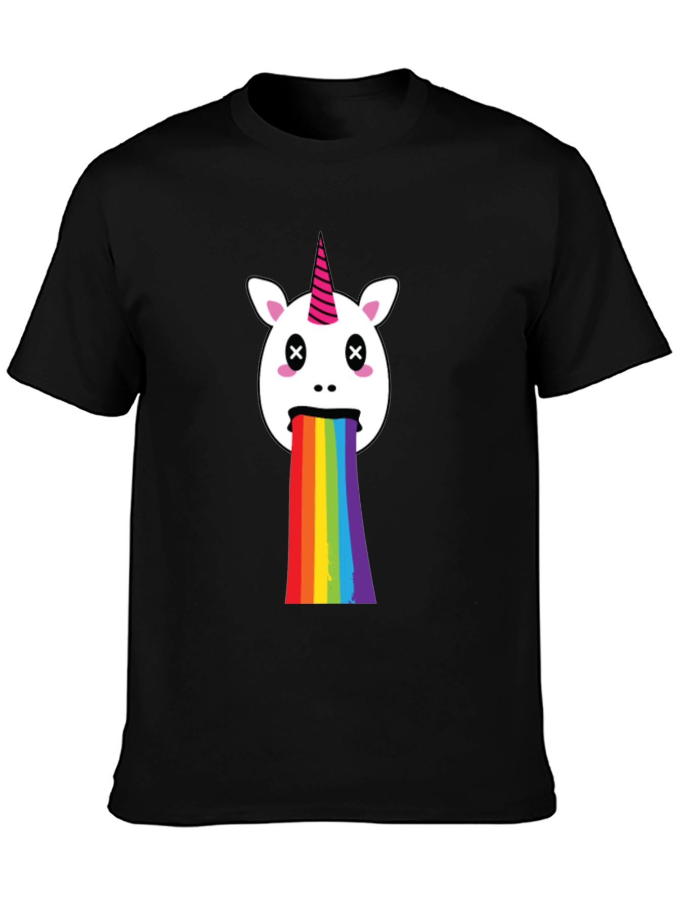 Unicorn Rainbow Puke Graphic Tee