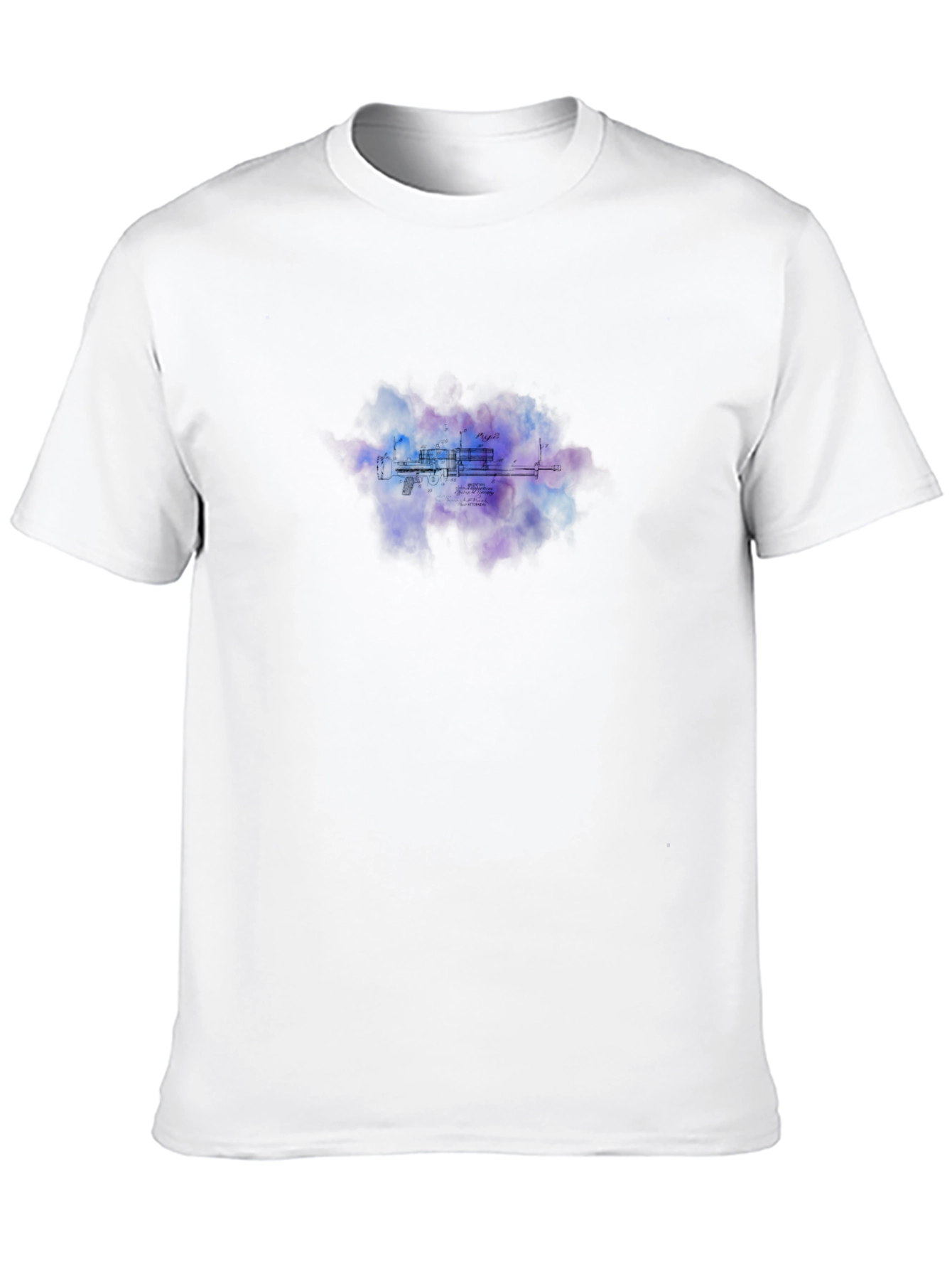 Abstract Urban T-Shirt - Mens Black Crew Neck