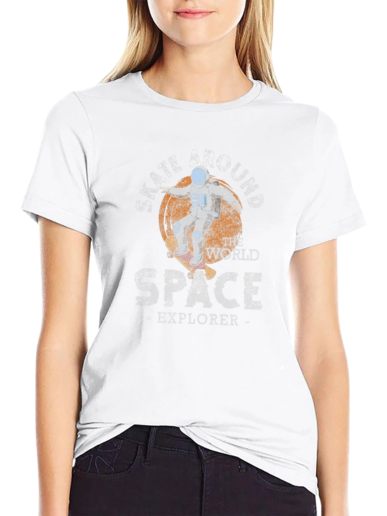 Skate Around Space Explorer T-Shirt
