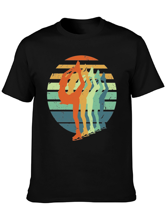 Retro Ice Skater T-Shirt - Vintage Style