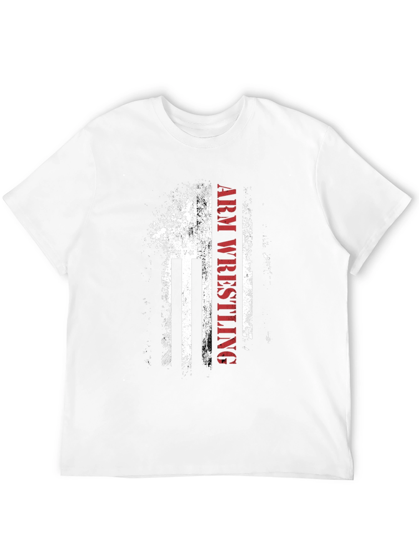 Arm Wrestling American Flag Graphic Tee