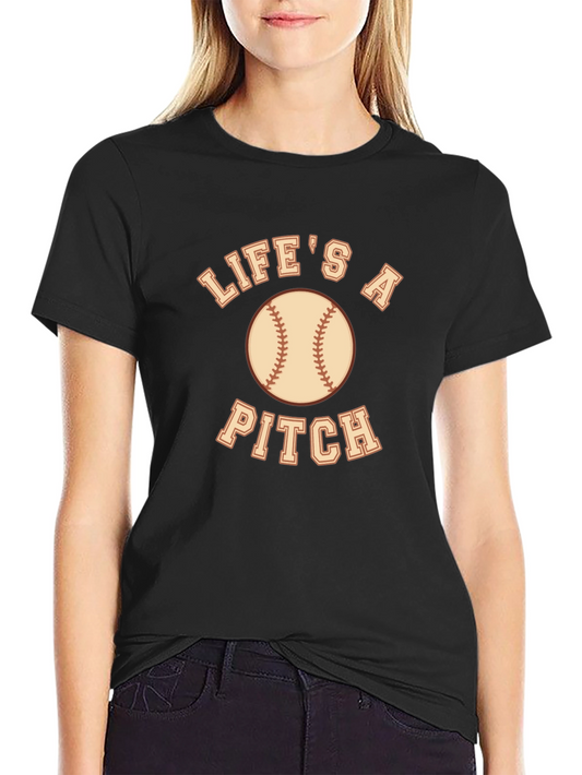 Lifes A Pitch Baseball Graphic Tee