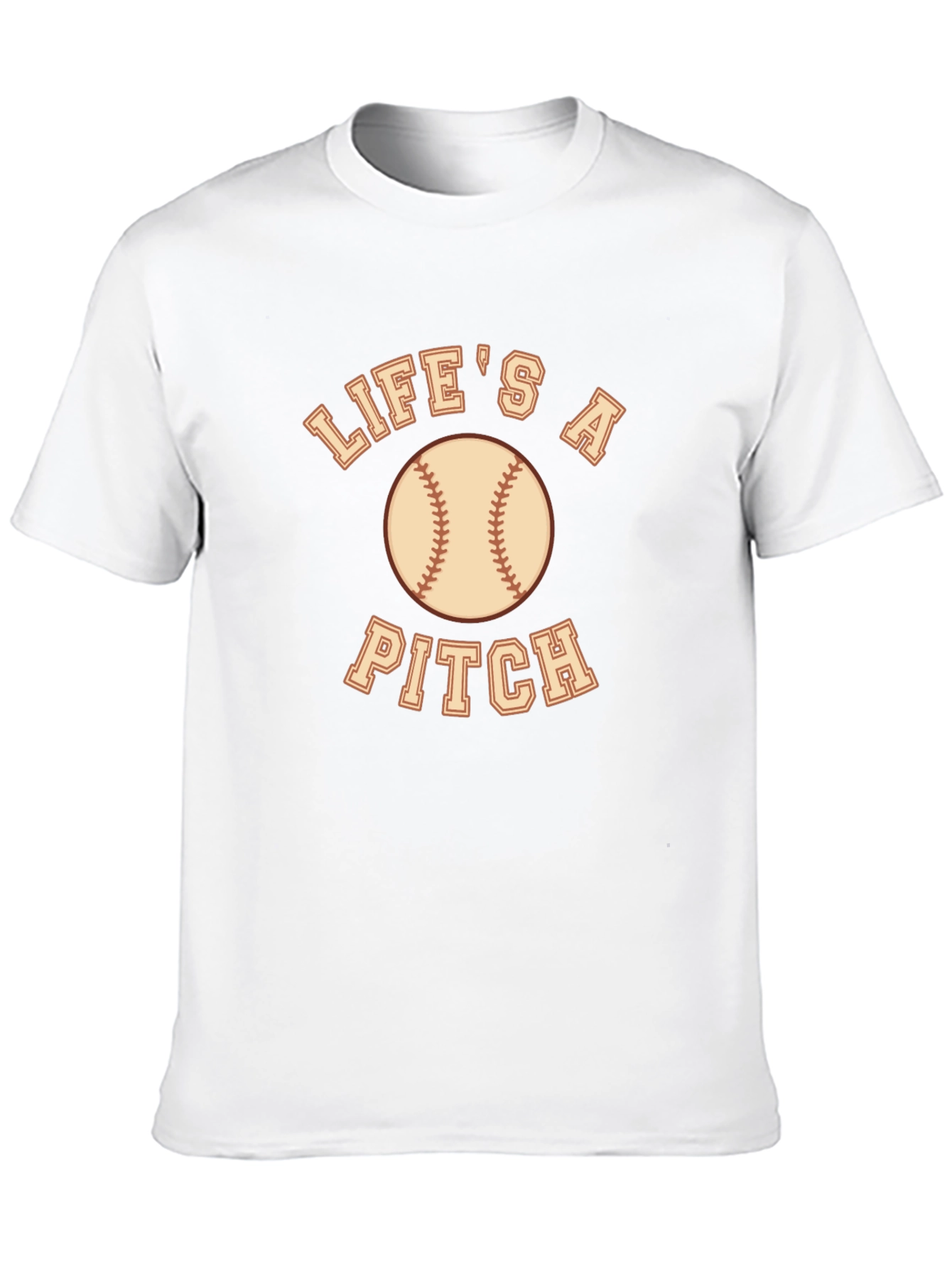 Lifes A Pitch Baseball Graphic Tee