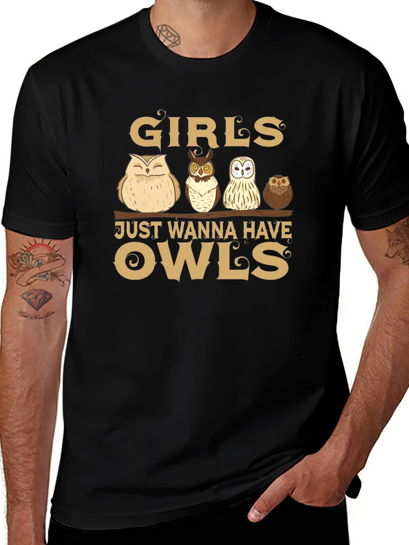 Girls Just Wanna Have Owls T-Shirt