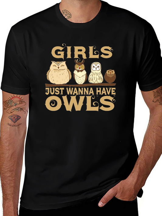 Girls Just Wanna Have Owls T-Shirt