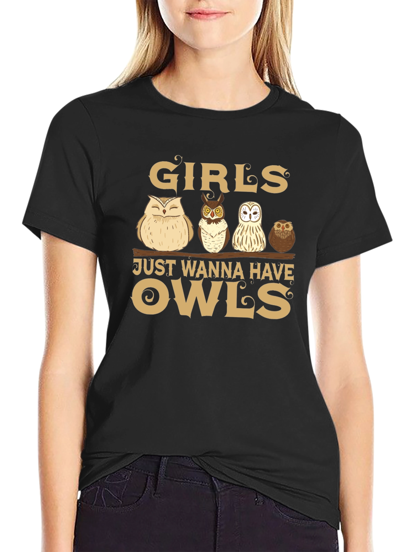 Girls Just Wanna Have Owls T-Shirt