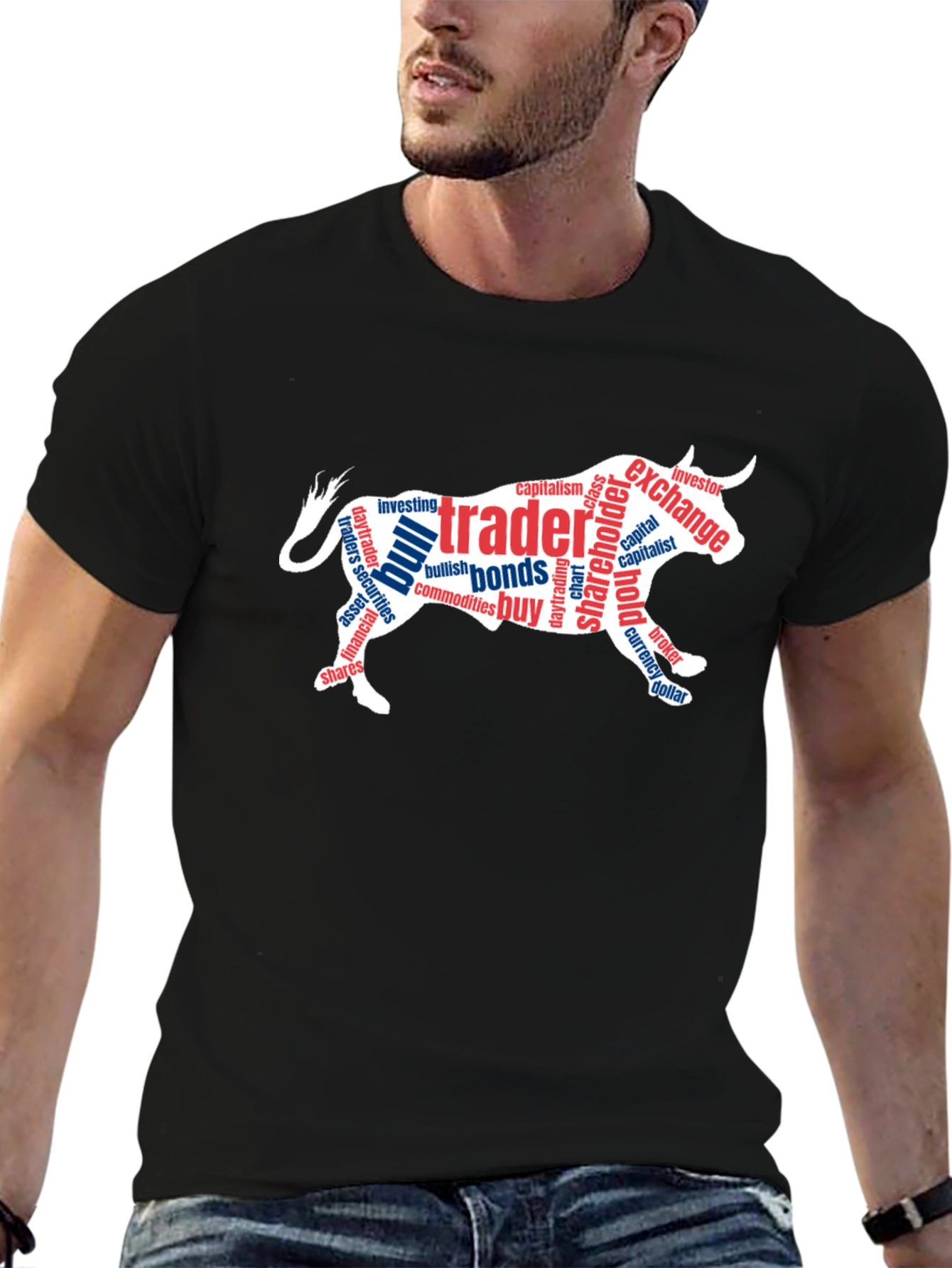 Trader Bull T-Shirt - Bullish on Stocks!