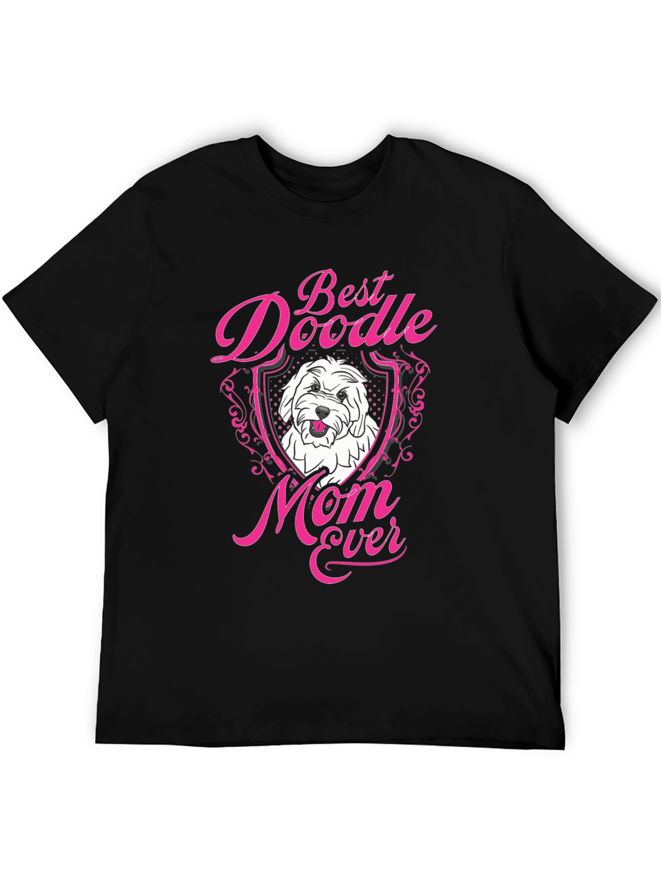 Best Doodle Mom Ever Black T-Shirt