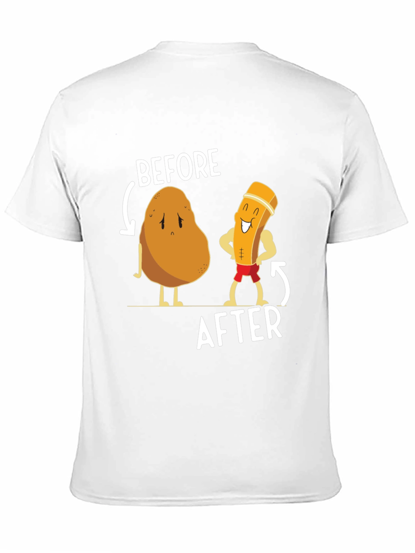 Funny Potato to Fry Transformation T-Shirt