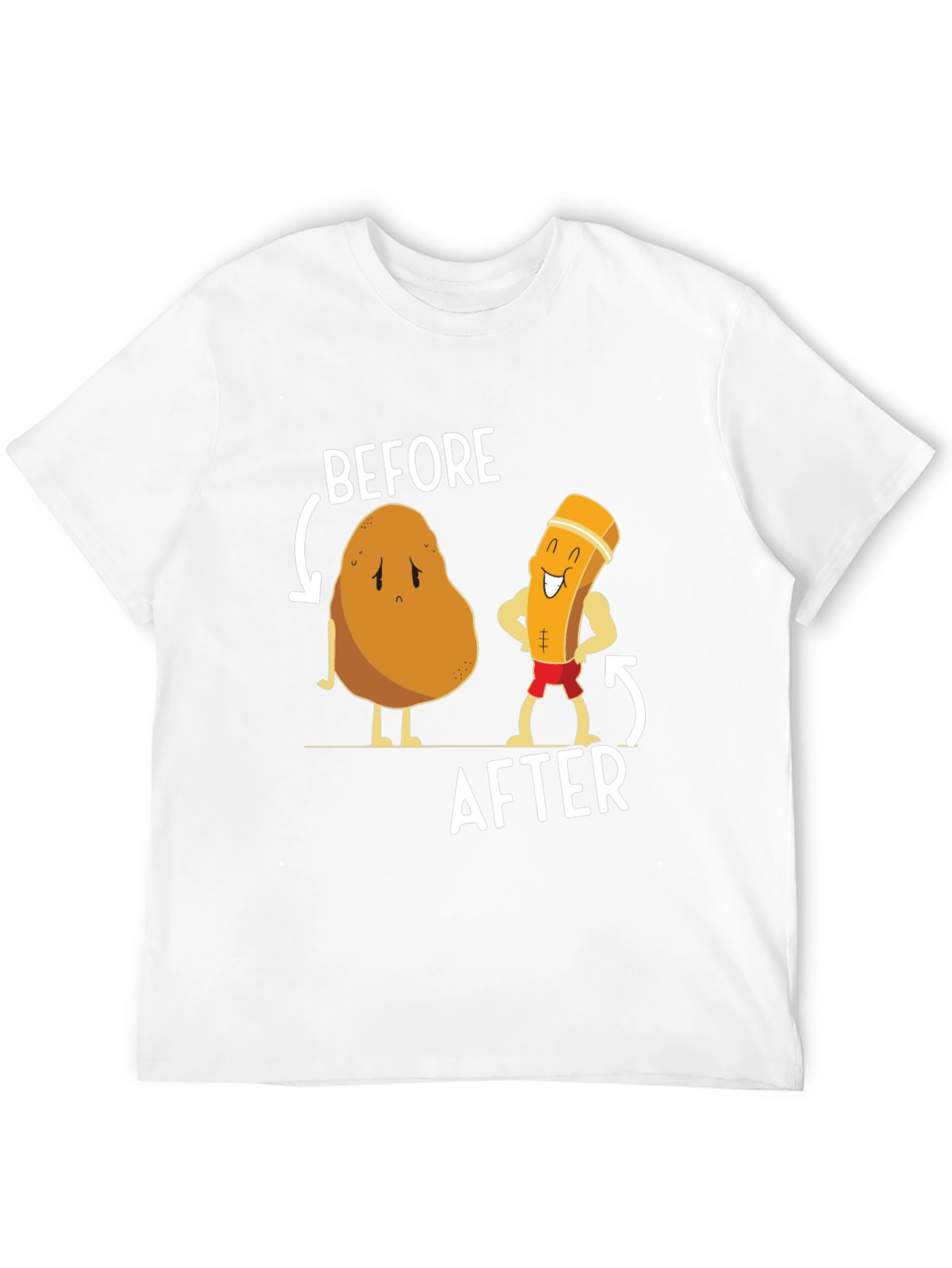 Funny Potato to Fry Transformation T-Shirt