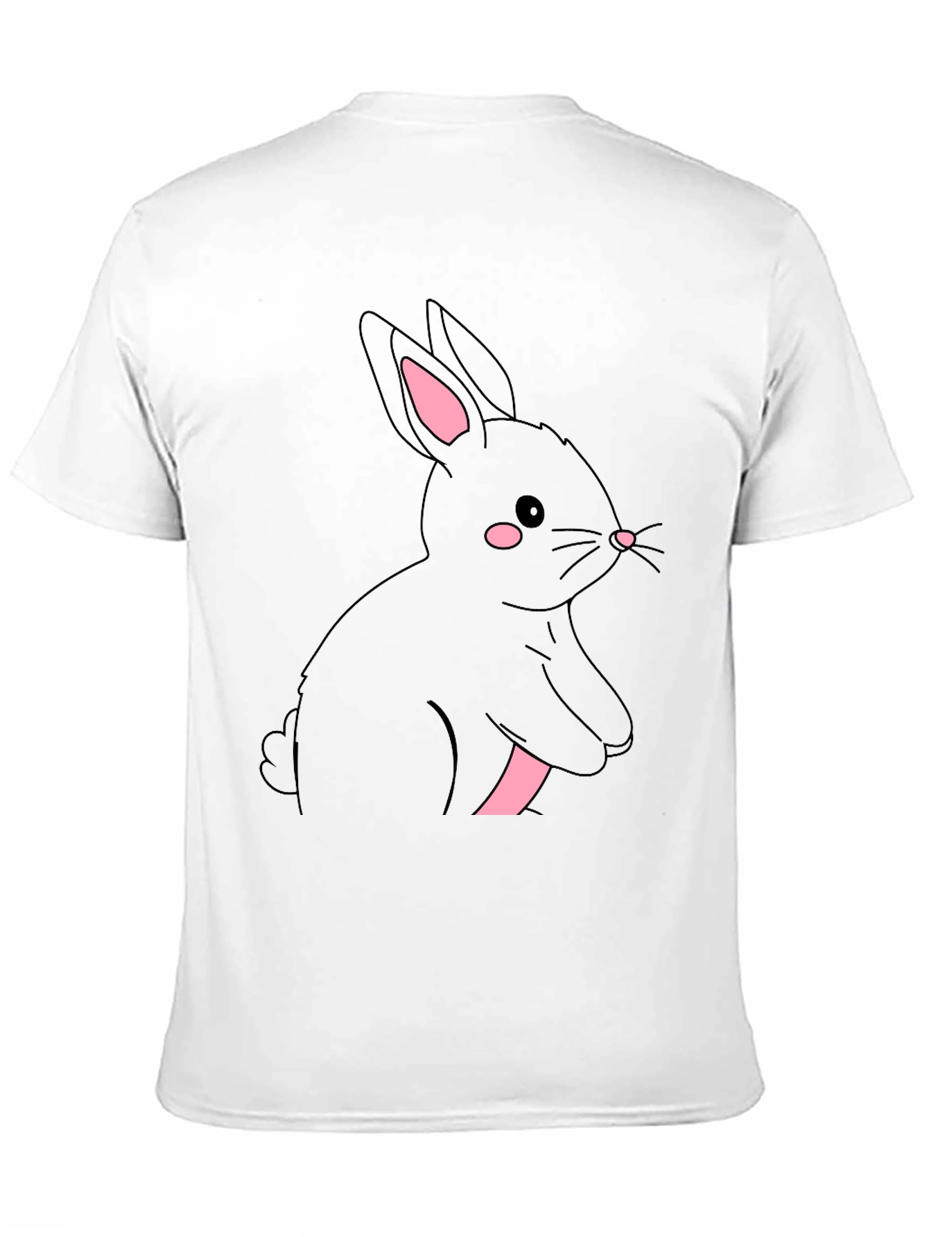 Black Rabbit Graphic Tee - Cute & Stylish