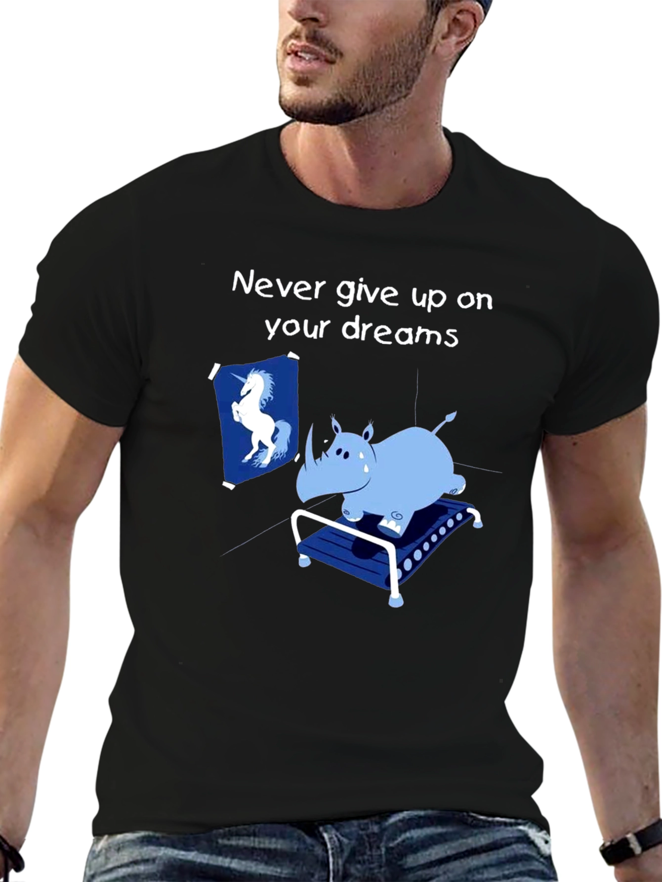 Dreamer Rhino Graphic Tee