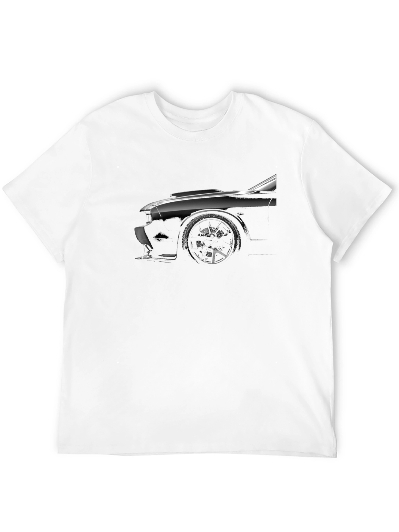 Black Car Graphic T-Shirt - Stylish Automotive Design