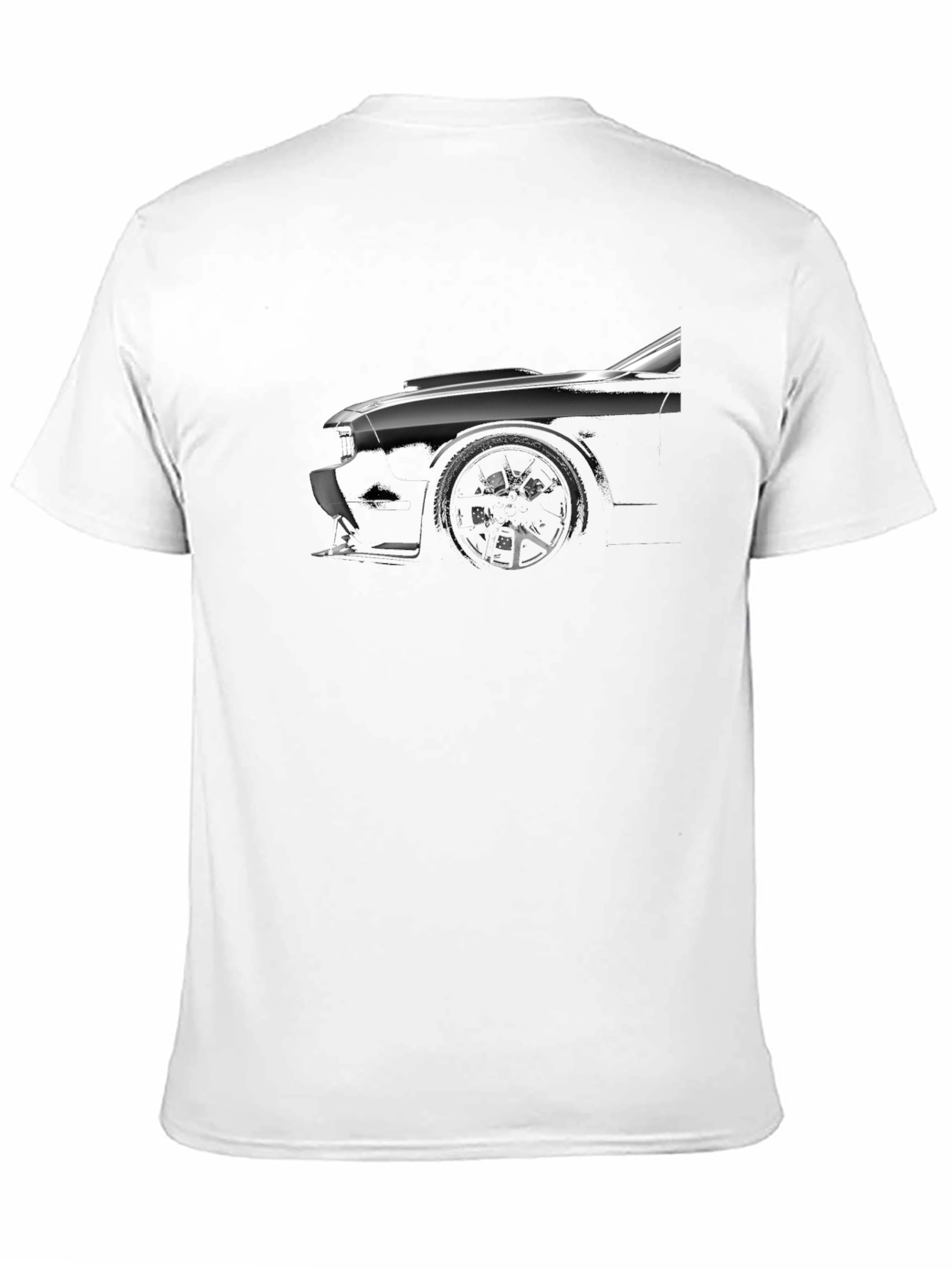 Black Car Graphic T-Shirt - Stylish Automotive Design