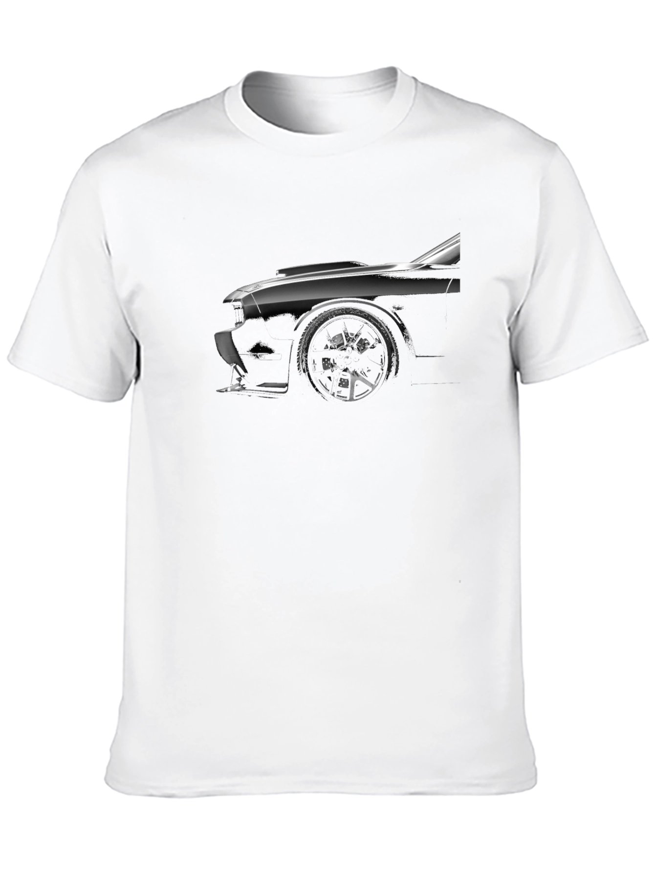 Black Car Graphic T-Shirt - Stylish Automotive Design