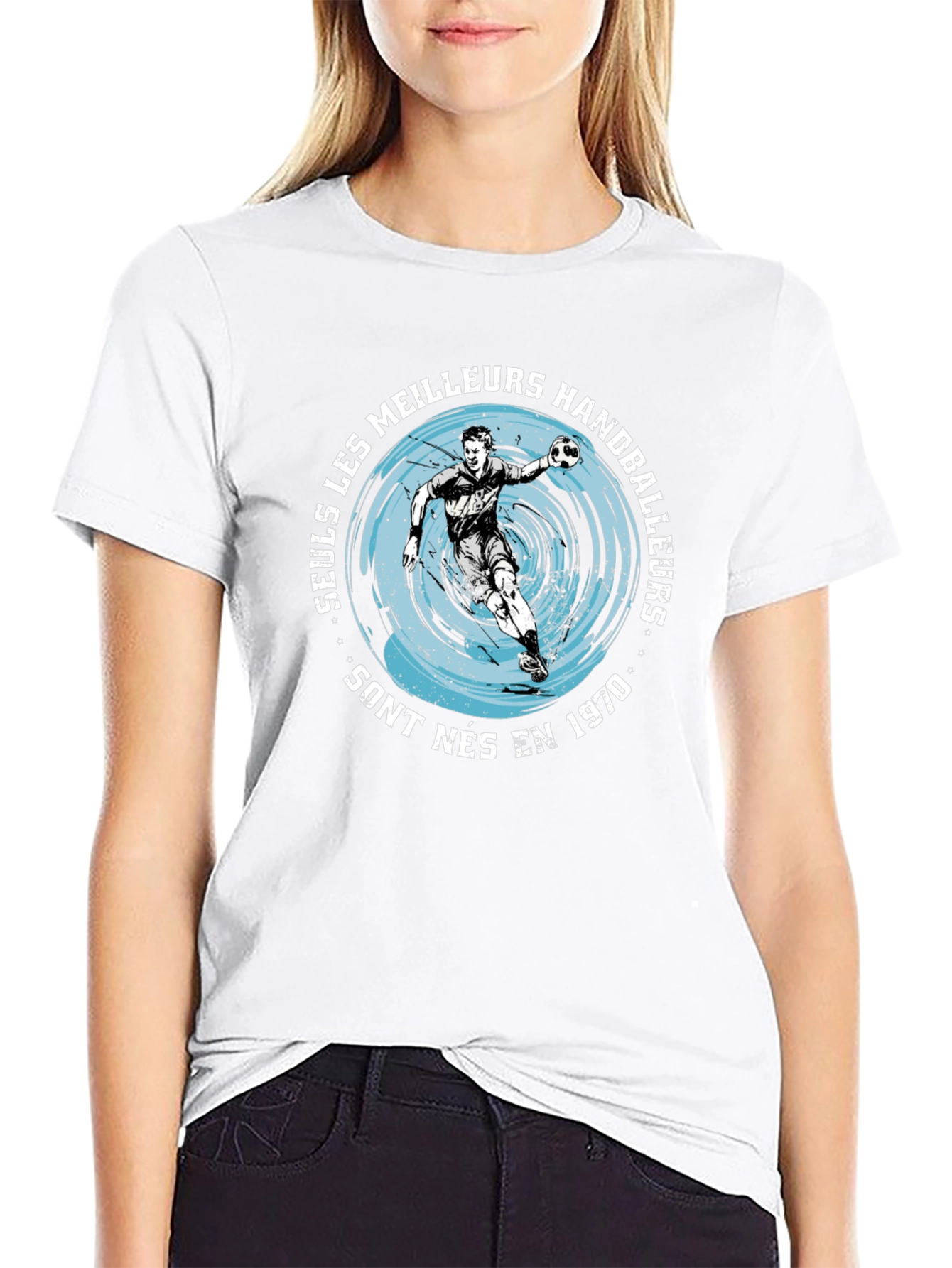 Handball Player Graphic T-Shirt - Born in 1970