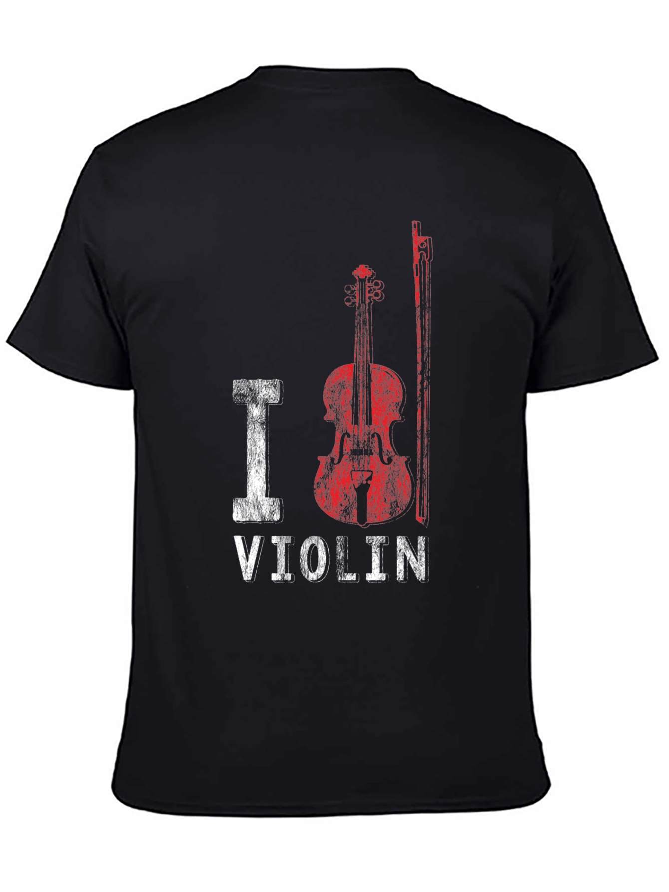 I Heart Violin Graphic T-Shirt - Music Lover Tee