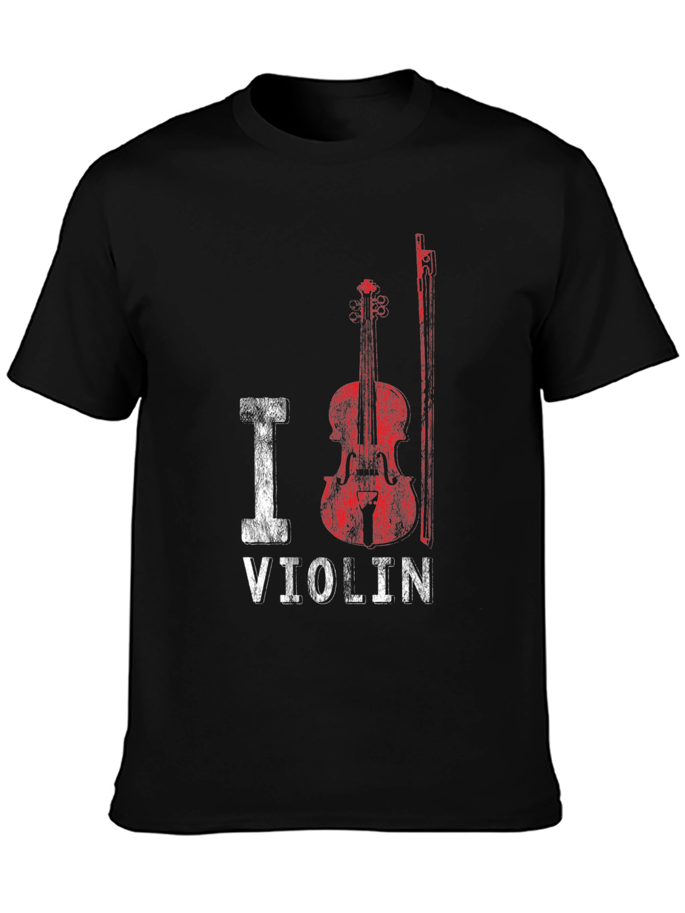 I Heart Violin Graphic T-Shirt - Music Lover Tee