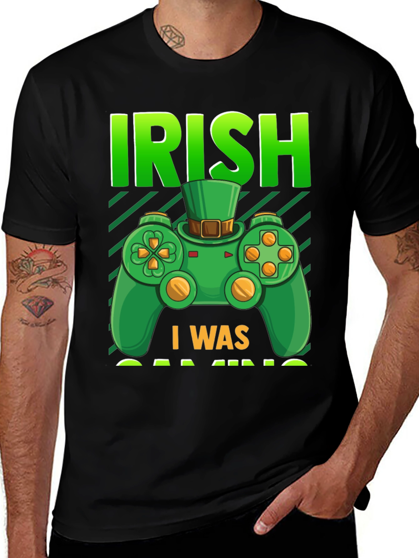 Irish Gaming T-Shirt - St. Patricks Day Gamer Tee