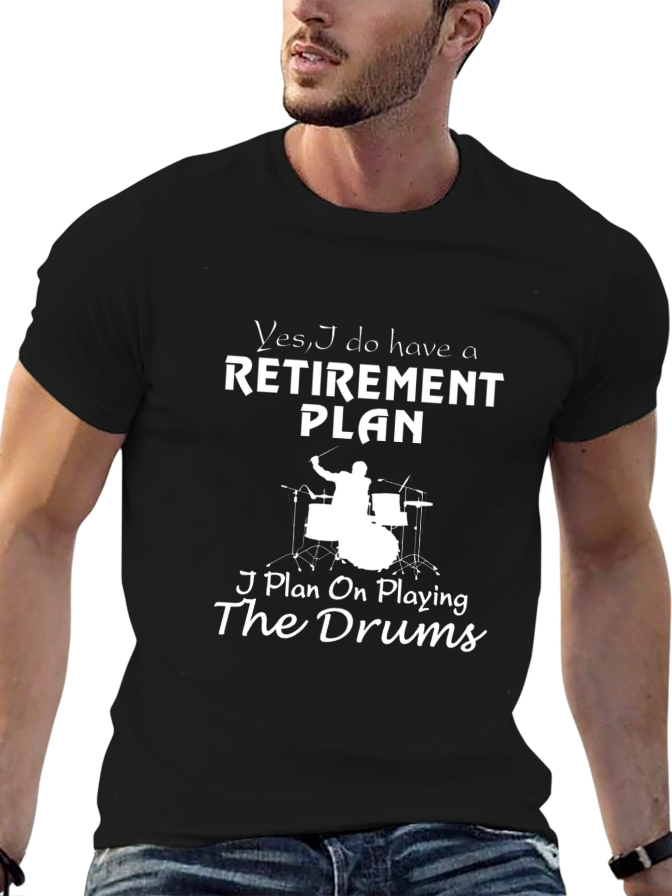 Retirement Plan Drummer T-Shirt - Funny Music Lover Gift