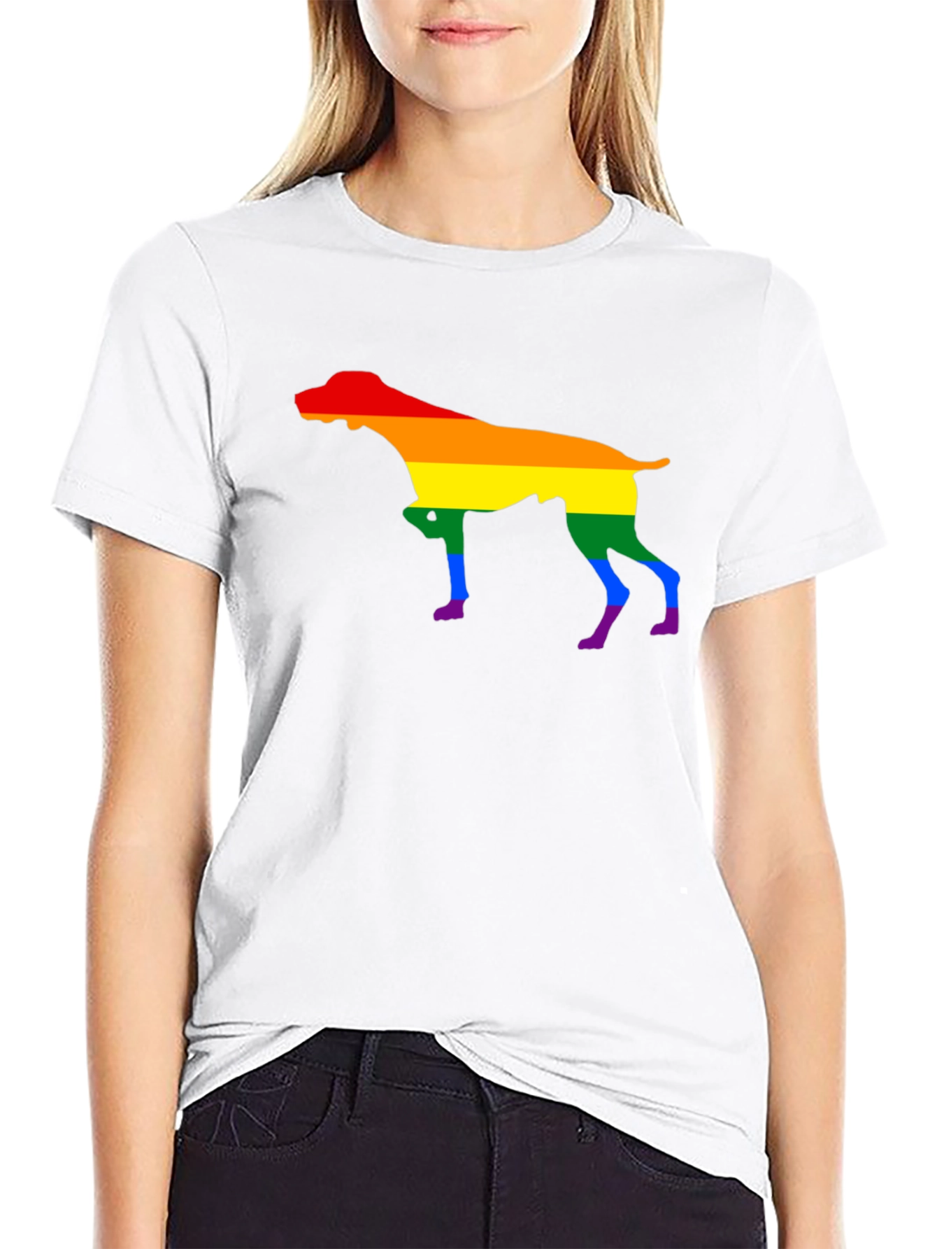Rainbow Dog Pride T-Shirt - Stylish & Comfortable