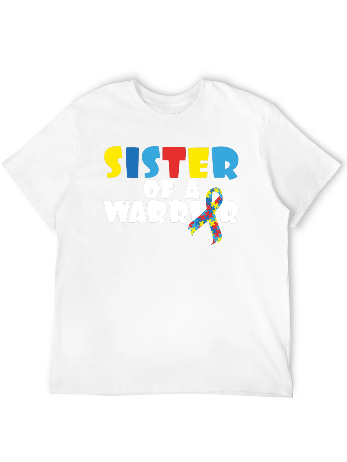 Sister of a Warrior Autism Awareness T-Shirt