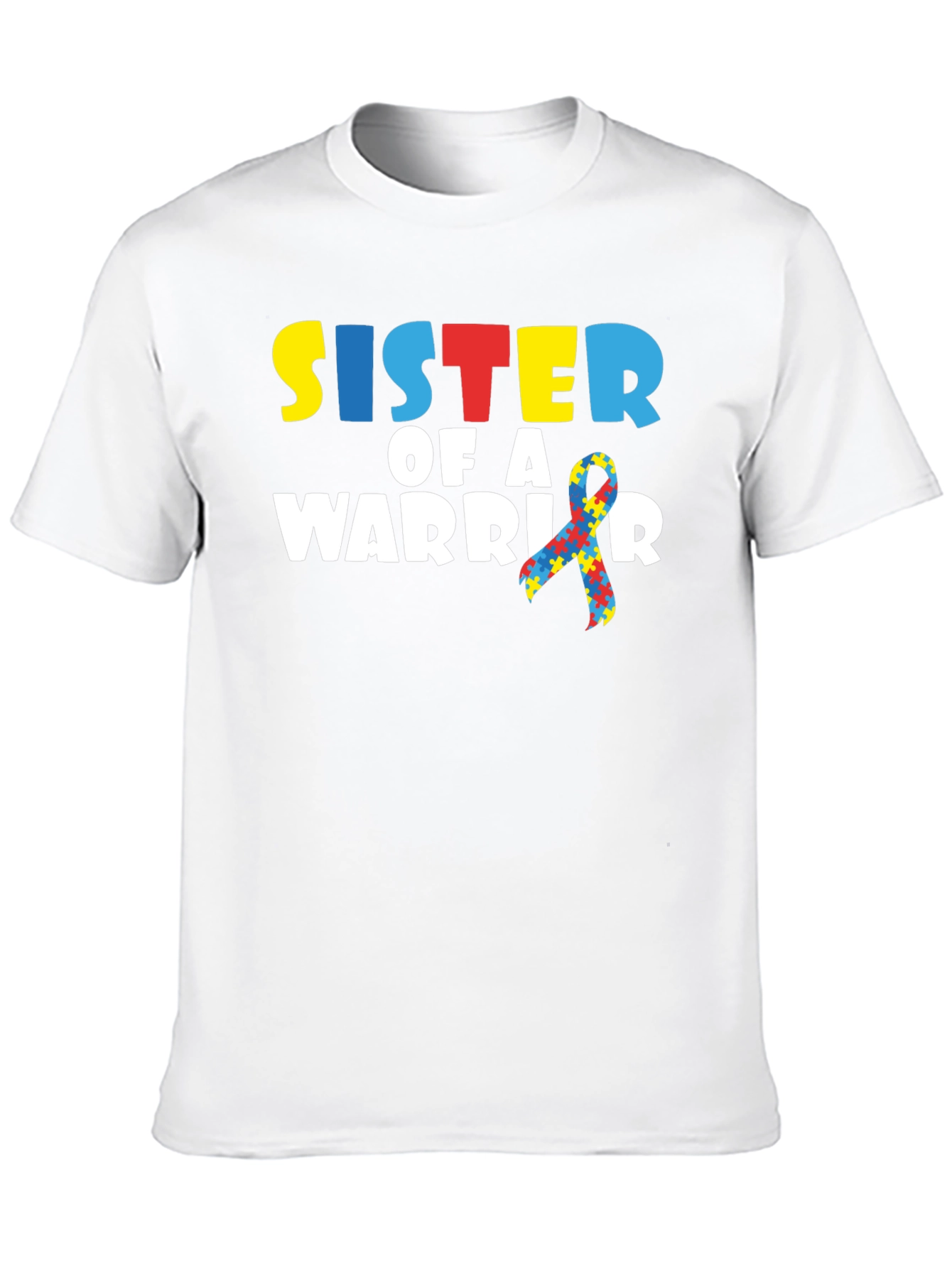 Sister of a Warrior Autism Awareness T-Shirt