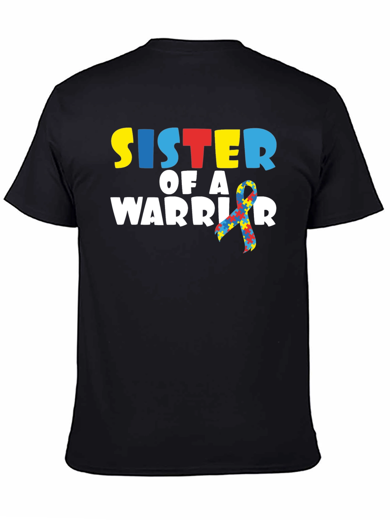 Sister of a Warrior Autism Awareness T-Shirt