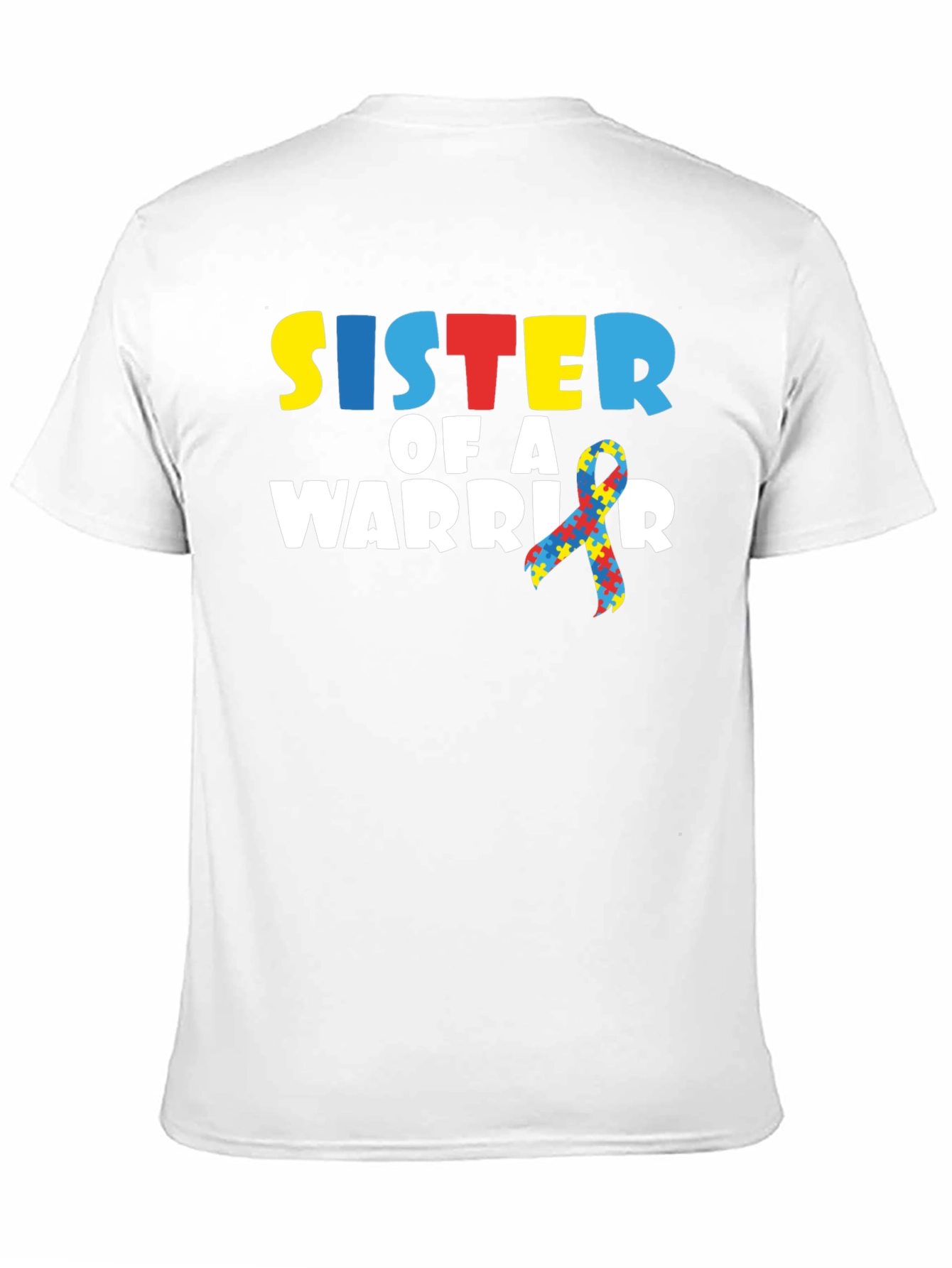 Sister of a Warrior Autism Awareness T-Shirt