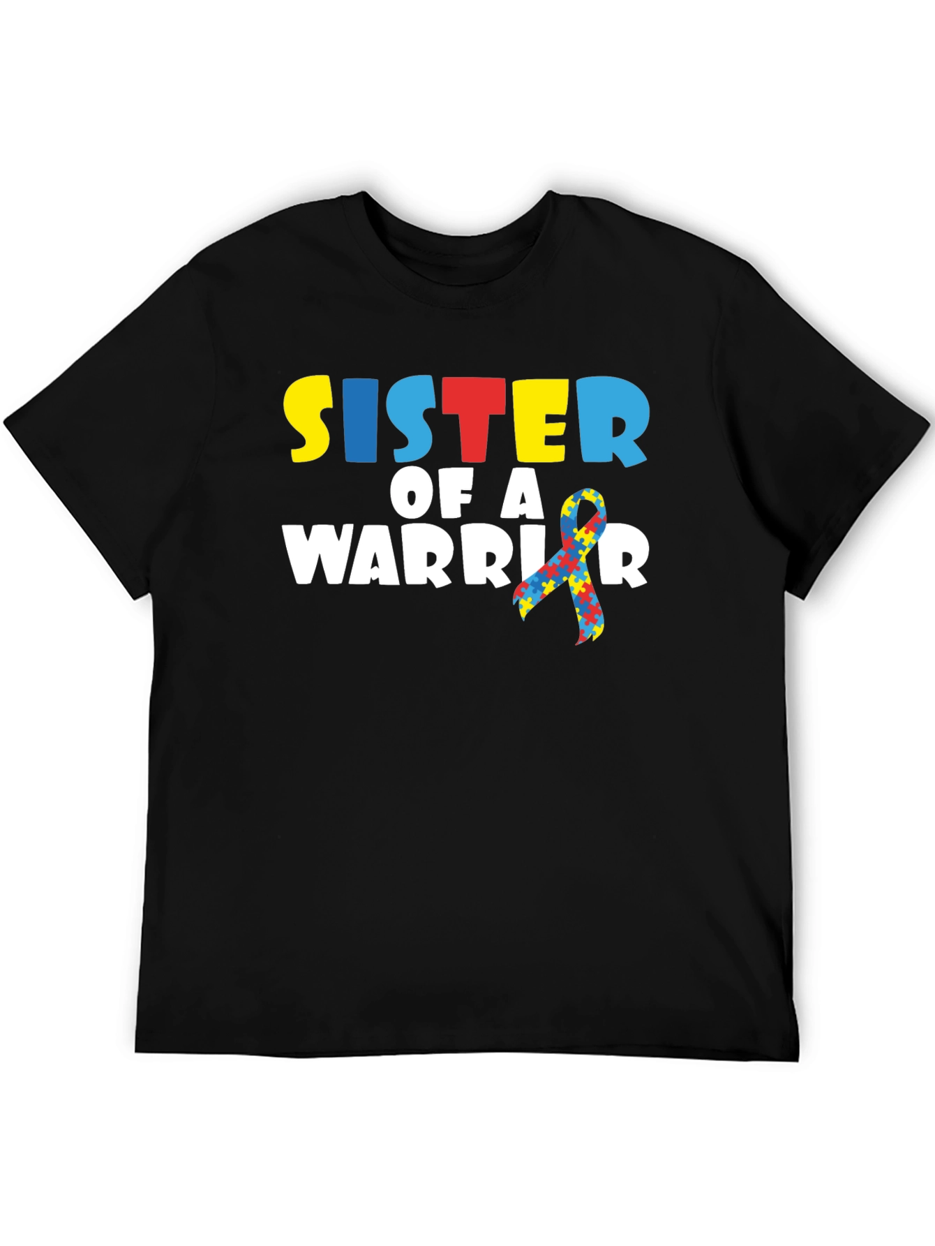 Sister of a Warrior Autism Awareness T-Shirt