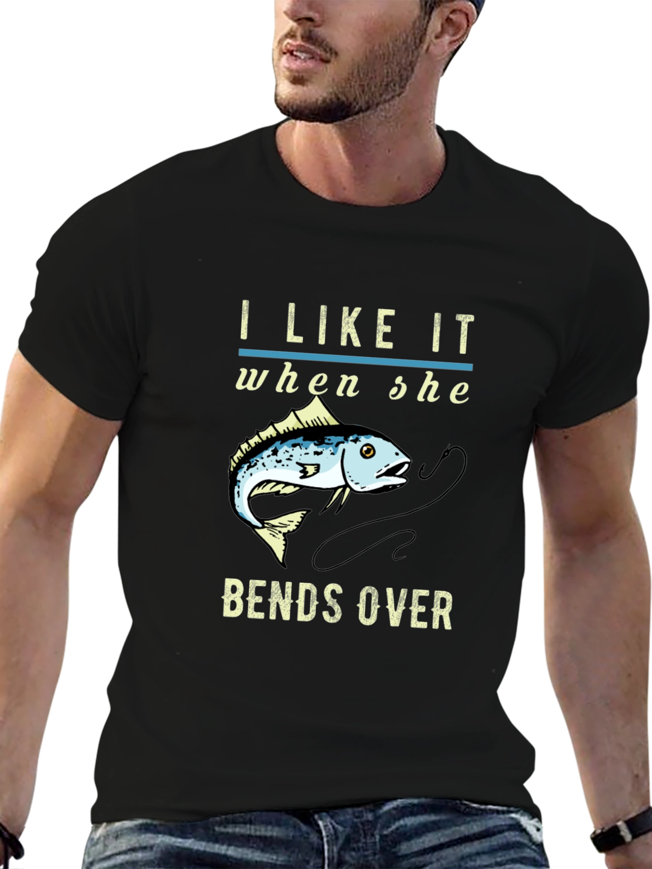 I Like it When She Bends Over Fishing T-Shirt