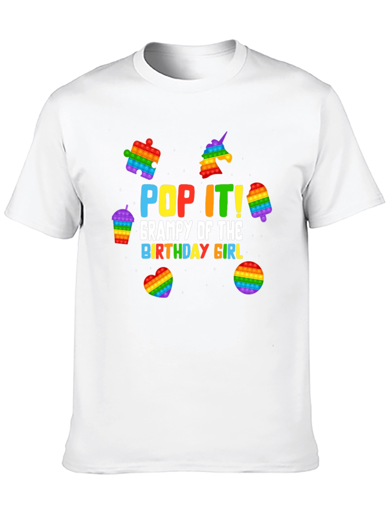 Pop It Grampy Birthday Girl T-Shirt