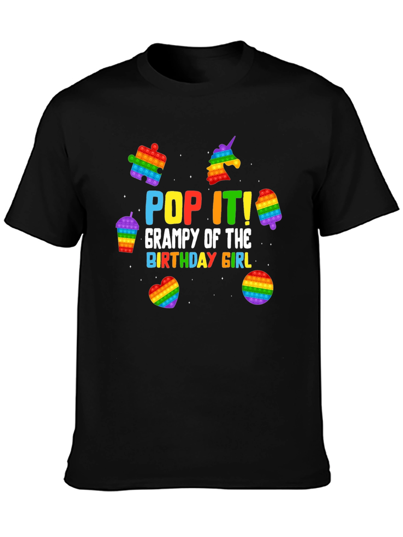 Pop It Grampy Birthday Girl T-Shirt