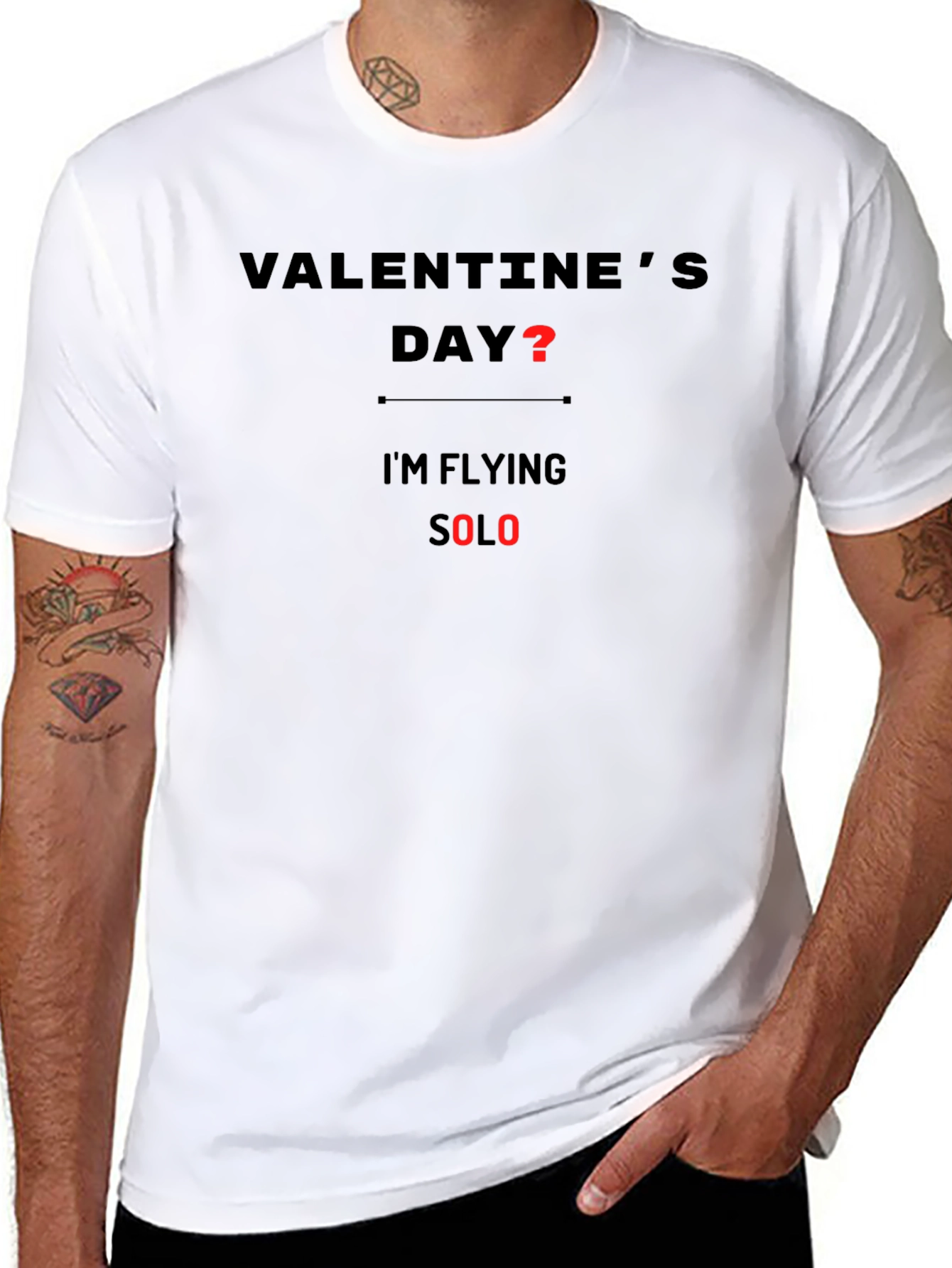 Valentines Day? Flying Solo Graphic Tee