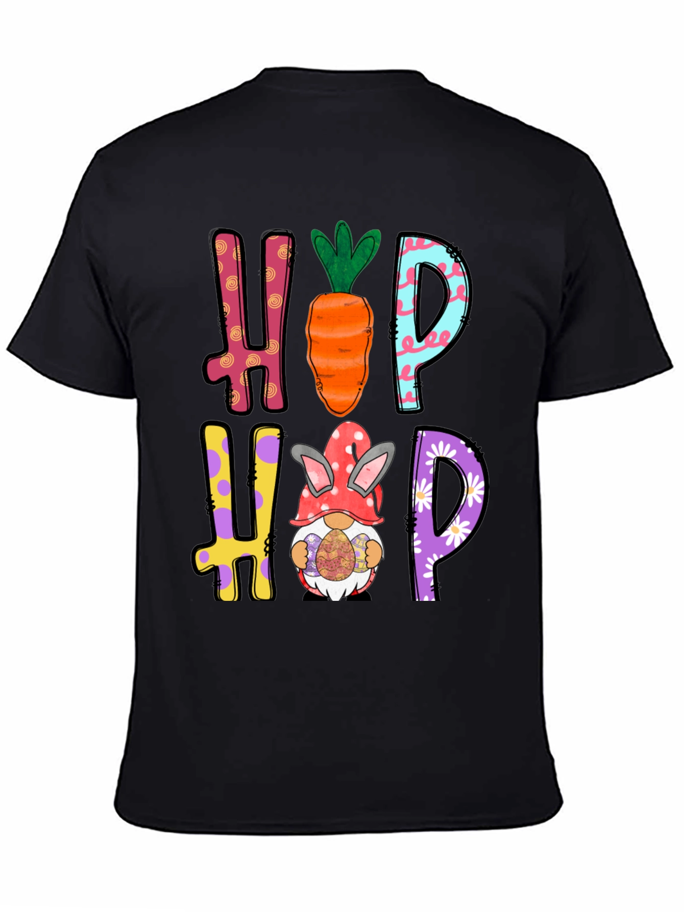 Hip Hop Easter Graphic Tee Easter Bunny Carrot Shirt