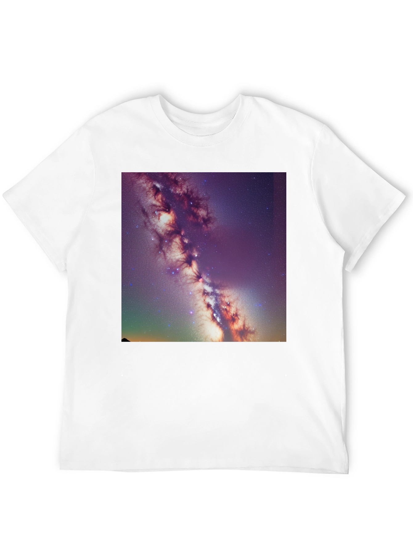 Galaxy Print Black T-Shirt - Celestial Style