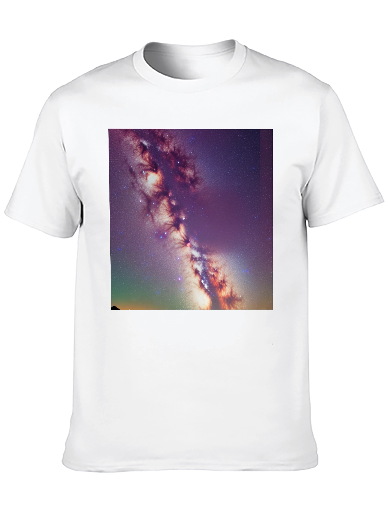 Galaxy Print Black T-Shirt - Celestial Style