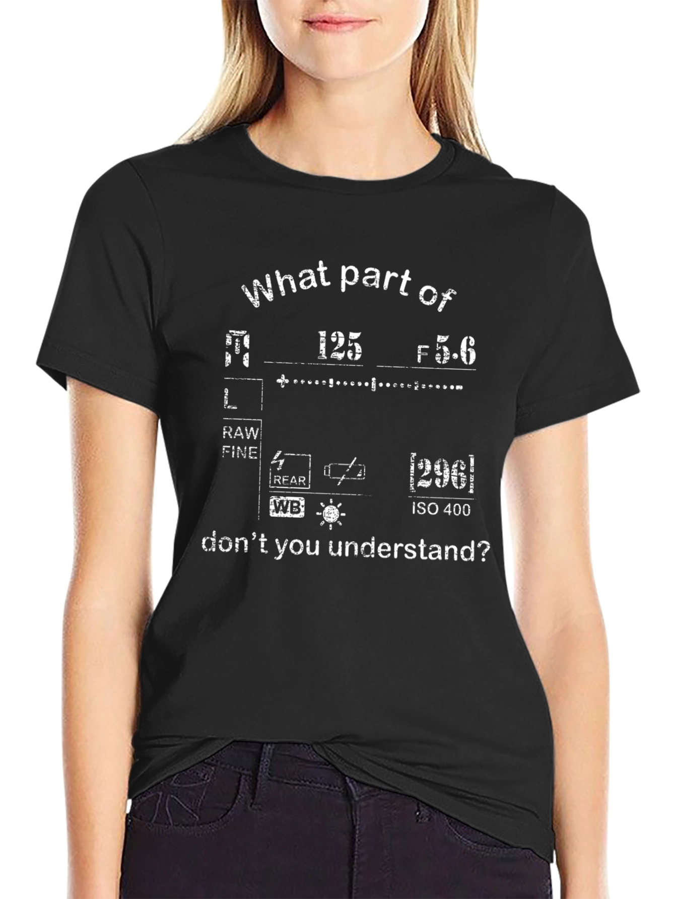 Photographers T-Shirt: Camera Settings Design