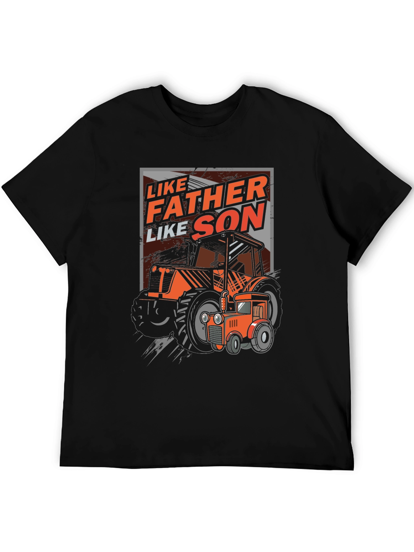 Like Father Like Son Tractor Graphic T-Shirt